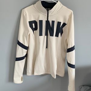 Pink running half zip